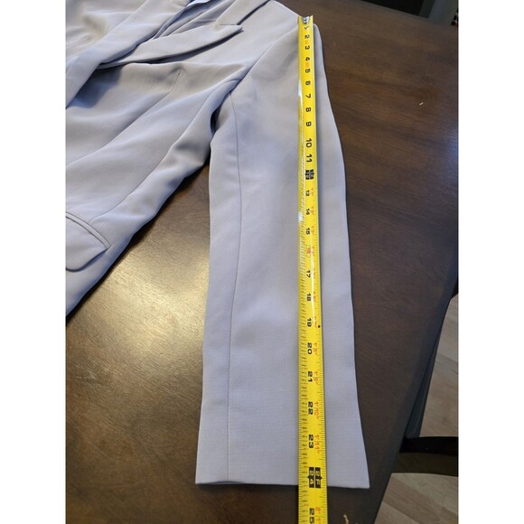 Express Double Breasted Blazer Jacket Large Gray Like New Career Suit - Picture 6 of 7